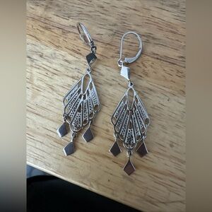 Elegant 925 Silver Filigree Dangle Earrings